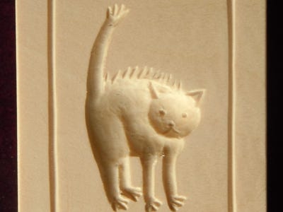 Backmodel Katze Holz