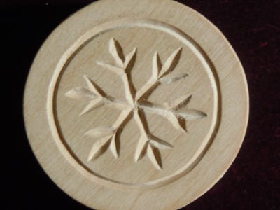 Backmodel Schnee Winter Holz