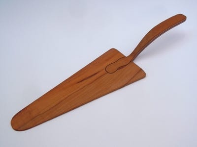 Tortenheber, Kuchenschaufel Holz
