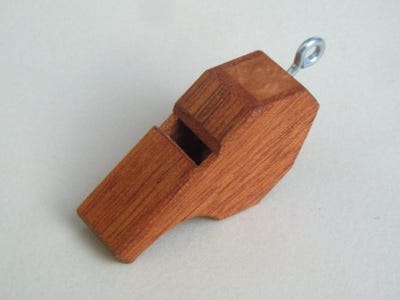 Trillferpfeife, Pfeife, Schüsselanhänger Holz
