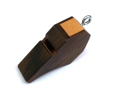 Trillferpfeife, Pfeife, Schüsselanhänger Holz