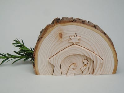 Krippe klein Holz