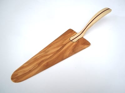 Tortenheber, Kuchenschaufel Holz