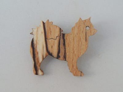 Anstecknadel Elefant Holz