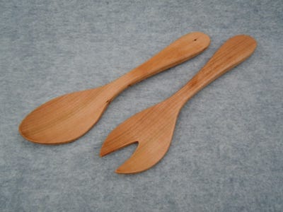 Salatbesteck Holz