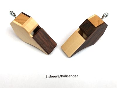 Trillferpfeife, Pfeife, Schüsselanhänger Holz