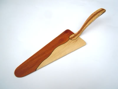 Tortenheber, Kuchenschaufel Holz