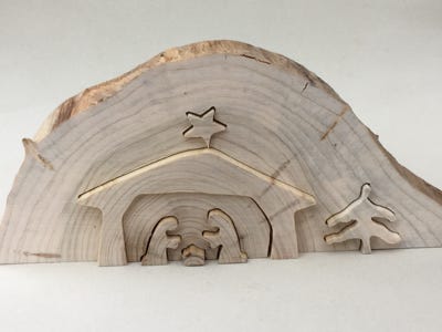 Krippe klein Holz