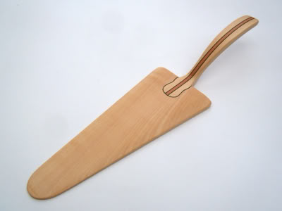 Tortenheber, Kuchenschaufel Holz