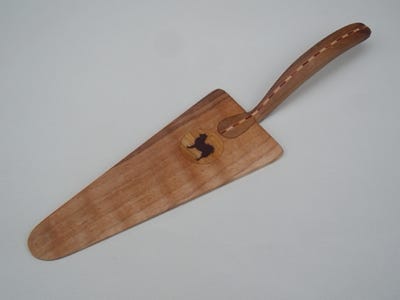 Tortenheber, Kuchenschaufel Holz