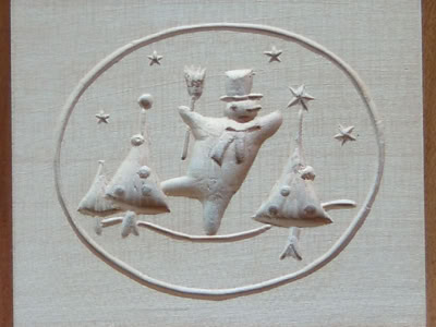 Backmodel Winter Weihnachten Holz