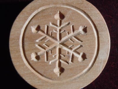 Backmodel Schnee Winter Holz