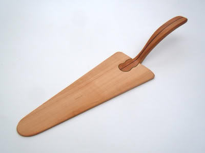 Tortenheber, Kuchenschaufel Holz