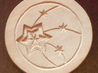 Backmodel Sterne Holz