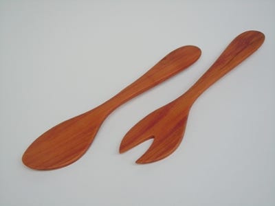 Salatbesteck Holz