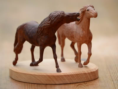 handgeschnitzte Tiere Holz