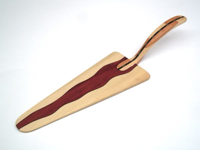 Tortenheber, Kuchenschaufel Holz